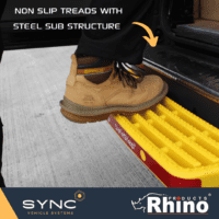 RHINO PRODUCTS REAR ACCESS STEP TREAD DETAILS